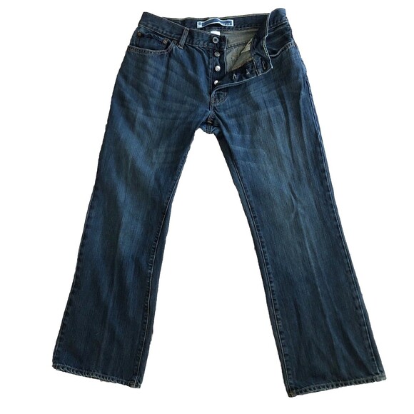 1969 GAP Boot Fit Button Fly Jeans Mens Size 31x30 Y2k Medium Wash Flare Denim - Picture 1 of 12